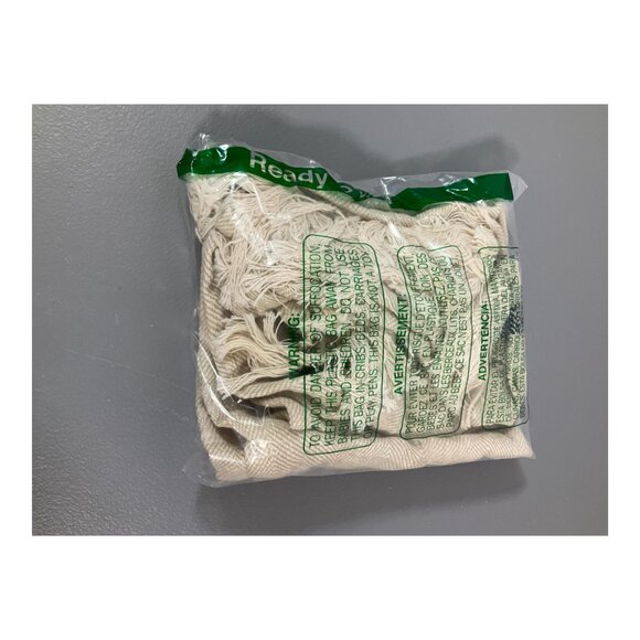 Bloomingville Natural Woven Cotton Striped Tea Towels with Tassels, Set of 2, Fr - Picture 4 of 5